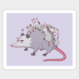 Possum Family Sticker